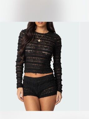 knee length dresses for ladies Petit Fours Hand-Crochet Mini Dress